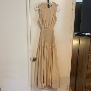 SNDYS Beige Sleeveless Maxi Dress
